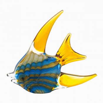Статуэтка «Рыба» желто-голубая F5442