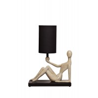Лампа настольная «Женщина» (черный плафон) ART-4441-LM