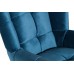 Кресло вращающееся синее велюровое ZW-868 BLU SS