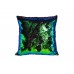 Подушка декоративная с пайетками (сине-зеленая) 28ML-P00114