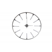 Часы настенные круглые серебристые 19-OA-6157SL