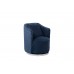 Кресло вращающееся темно-синее велюровое 48MY-2573 DBL