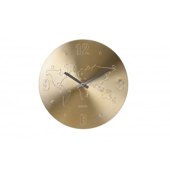 Часы настенные «Карта мира» (цвет золото) YP7165030G