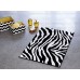 Коврик для ванной комнаты Zebra черно-белый 60*90 711300