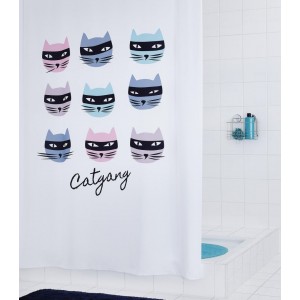 Штора для ванных комнат Catgang цветной 180*200 4200300