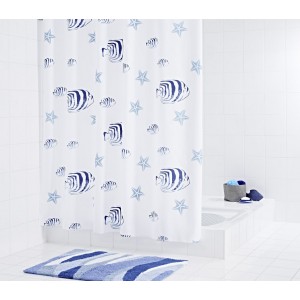 Штора для ванных комнат Skalar синий/голубой 180*200 47360