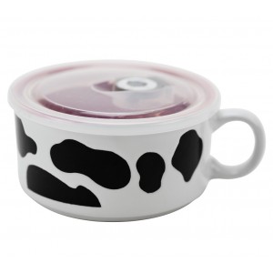 Кружка для супа с крышкой Boston Cow 25510