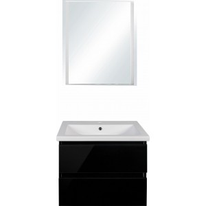 Мебель для ванной Style Line Даймонд 70 Люкс Plus подвесная, черная