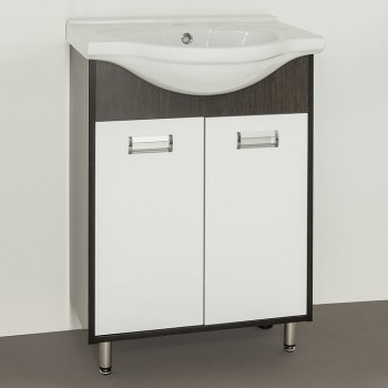 Тумба с раковиной Style Line Эко Стиль W №9 60 белая, венге Тумба с раковиной Style Line Эко Стиль W №9 60 белая, венге