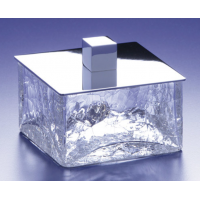 Баночка малая Box cracked crystal хром WINDISCH 88147CR