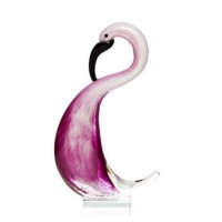 Статуэтка стеклянная "Розовый фламинго" Garda Decor F6348