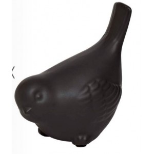 Статуэтка птичка, керамическая темно-коричневая Garda Decor 10K8740