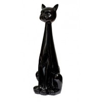 Статуэтка черный кот Garda Decor C5011284
