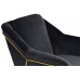 Кресло на металлическом каркасе велюровое темно-серое Garda Decor 46AS-AR2976-GREY