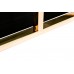 Стол журнальный с черным стеклом (золотой) Garda Decor 46AS-CT4426-GOLD