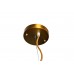 Светильник подвесной металлический золотой Garda Decor K2MP-95BR