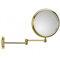 Зеркало настенное с 2-х кратным увеличением золотое Koh-i-noor DOPPIOLO 40/2G2