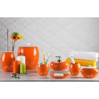 Набор аксессуаров для ванной Primanova Maison D-15370 оранжевый