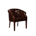 Кресло кожаное темно-коричневое PJC347-PJ044