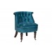 Кресло низкое сине-зеленое велюровое HD2202868-BBD