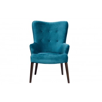 Кресло велюровое сине-зеленое HD2203282KD-BBD