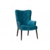 Кресло велюровое сине-зеленое HD2203282KD-BBD