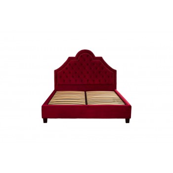 Кровать красная двуспальная с изголовьем Province RE