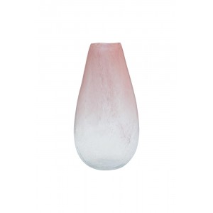 Ваза стеклянная розовая HJ1467-38-R25
