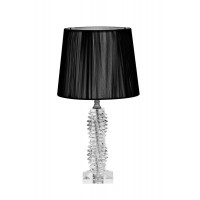 Лампа настольная стеклянная (черный абажур) X71207BL