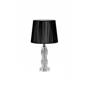 Лампа настольная стеклянная (черный абажур) X381207