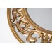 Зеркало круглое в золотой раме M329