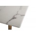 Стол обеденный Pearl White прямоугольный белый/золото