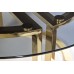 Стол журнальный Garda Decor темн.стекло/золото Стол журнальный Garda Decor темн.стекло/золото