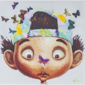 Картина "Boy with Butterflys" Kare 37786