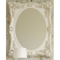 Зеркало в раме Гретта LouvreHome (Chalk white)