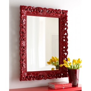 Зеркало Гэрри LouvreHome (Gloss red)