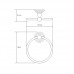 Кольцо для полотенца WasserKRAFT Donau K-9460