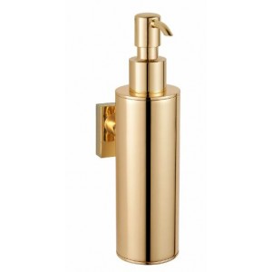Дозатор для жидкого мыла настенный золотой GUS 751810