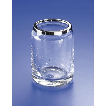 Стакан для зубной пасты и щеток стекло с пузырьками Windisch Acqua 91117CR