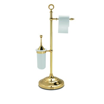 Стойка для ерша и туалетной бумаги Tiffany World TWSIG52OR золото