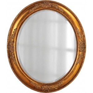 Зеркало овальное в золотой раме LouvreHome Эвора LH0-011G