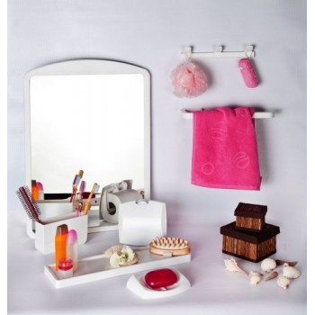 Набор аксессуаров для ванной с зеркалом Primanova M-02801