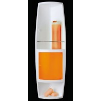 Угловой шкафчик для ванной Stack M-S04-17 оранжевый