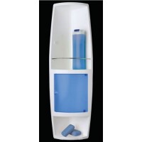 Угловой шкафчик для ванной Stack M-S04-23 голубой