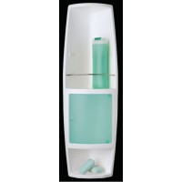 Угловой шкафчик для ванной Stack M-S04-24 зеленый