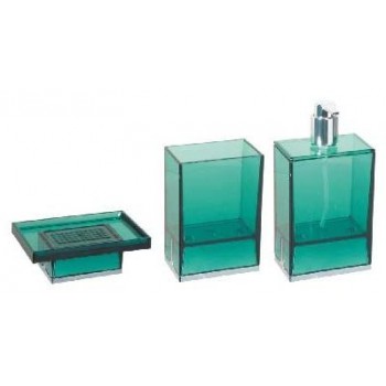 Набор аксессуаров для ванной зеленый Koh-i-noor Lem P
