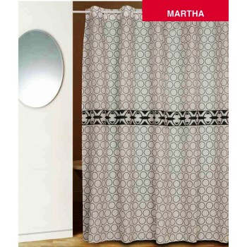 Штора для ванной с люверсами PRIMANOVA D-14840 Martha (белый)