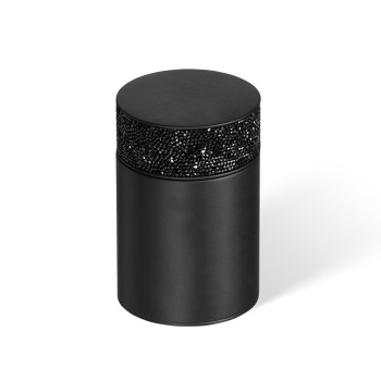 Decor Walther Rocks BMD1 Баночка универсальная 6.5x9.8см, с кристаллами Swarovski, настольная, цвет: черный матовый Decor Walther Rocks BMD1 Баночка универсальная 6.5x9.8см, с кристаллами Swarovski, настольная, цвет: черный матовый