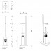 Decor Walther Corner DW 671 Напольная стойка 72см., с ершиком и бумагодержателем, цвет: черный матовый Decor Walther Corner DW 671 Напольная стойка 72см., с ершиком и бумагодержателем, цвет: черный матовый