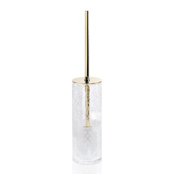 Decor Walther Crack SBG Туалетный ершик, напольный, французское стекло Craquele, цвет: золото Decor Walther Crack SBG Туалетный ершик, напольный, французское стекло Craquele, цвет: золото